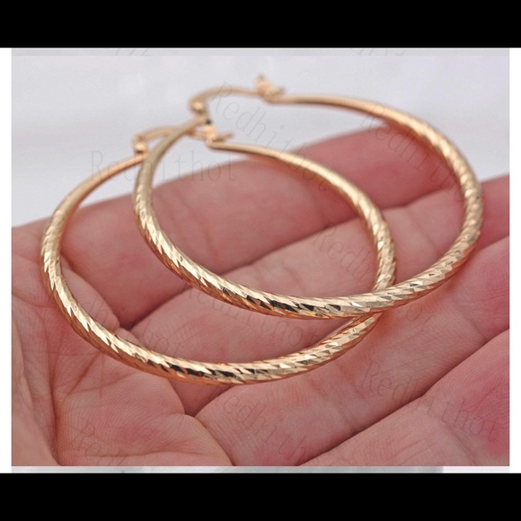 Gold Filled Earring Hoops Stud Bohemia earrings - Picture 2 of 2